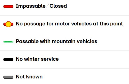 F-roads status and conditions