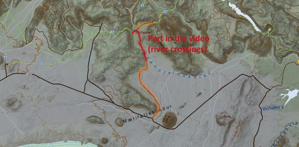 strutur track iceland map