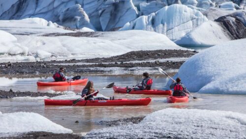 glacier kayaking