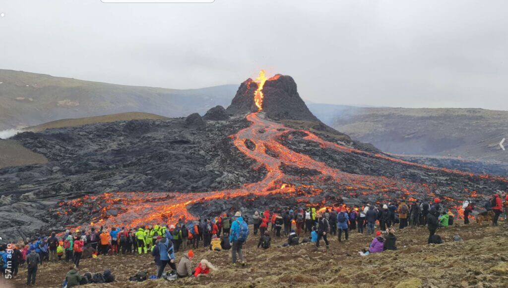 iceland volcano and travel
