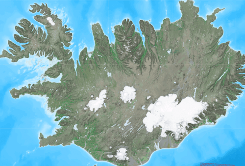 iskort local icelandic map