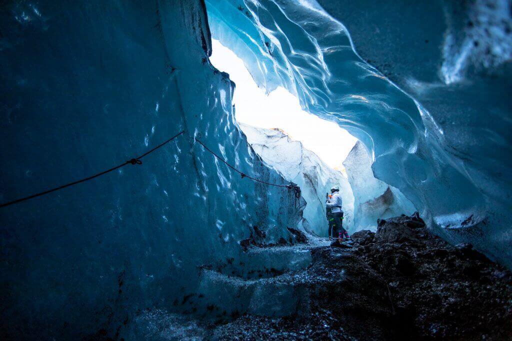 Skaftafell blue ice cave
