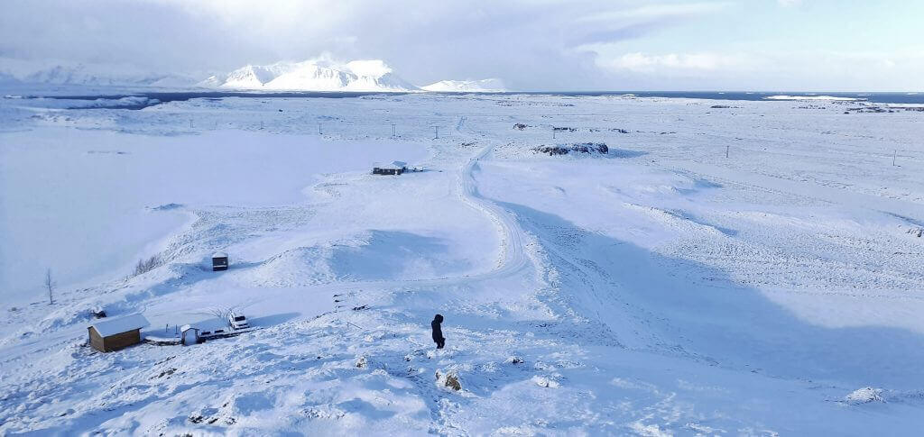 helgafell hike winter iceland