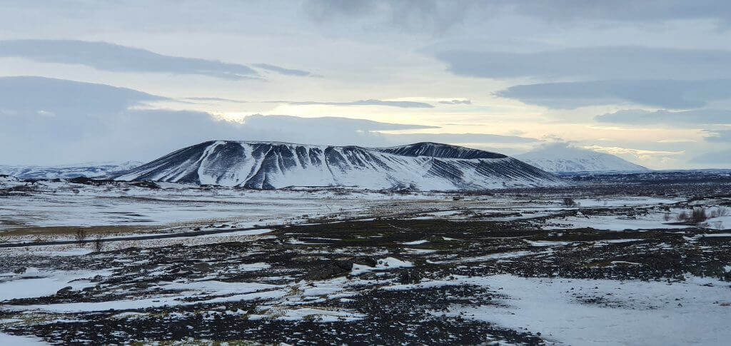 hverfjall in winter