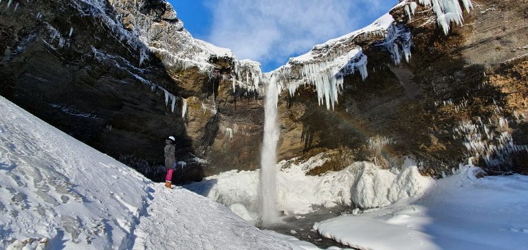 Kvernufoss waterfall Iceland