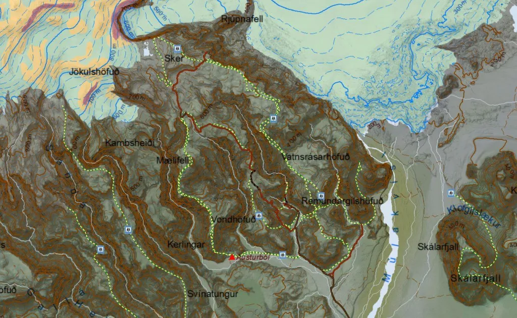 thakgil all hiking trails map