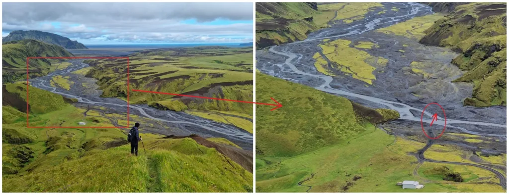 Þakgil iceland red trail river crossings