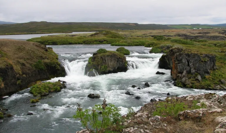 Æðarfossar waterfall Iceland