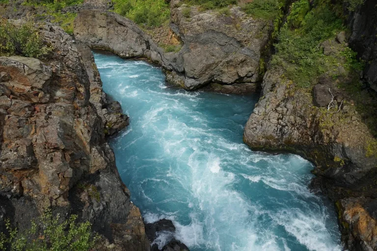 Barnafoss waterfall Iceland