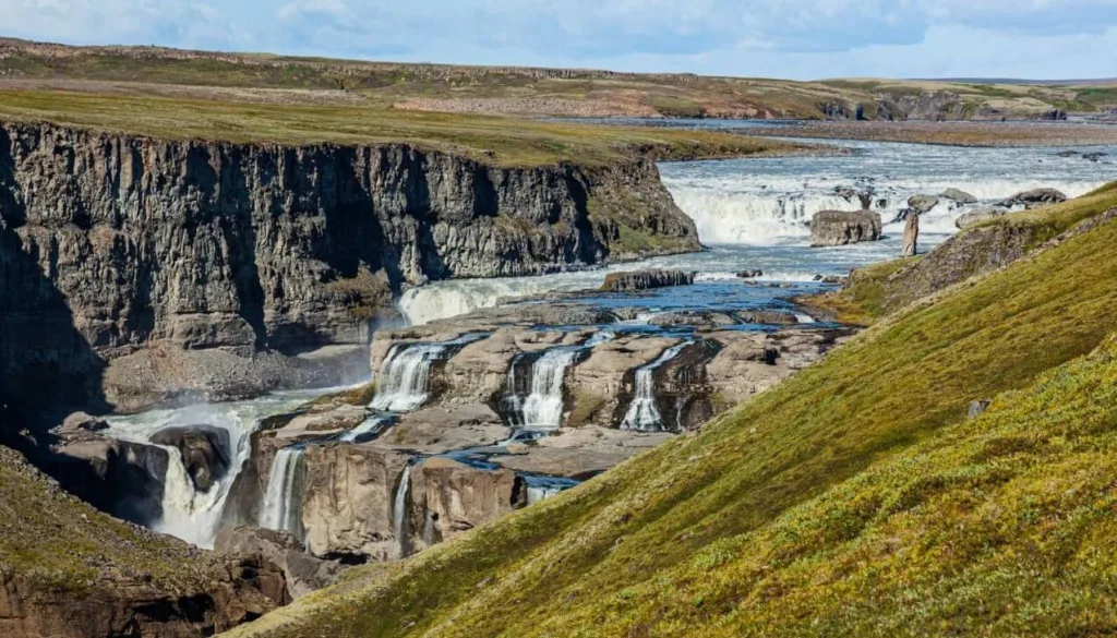 Búðarhálsfoss (Dynkur) waterfall iceland