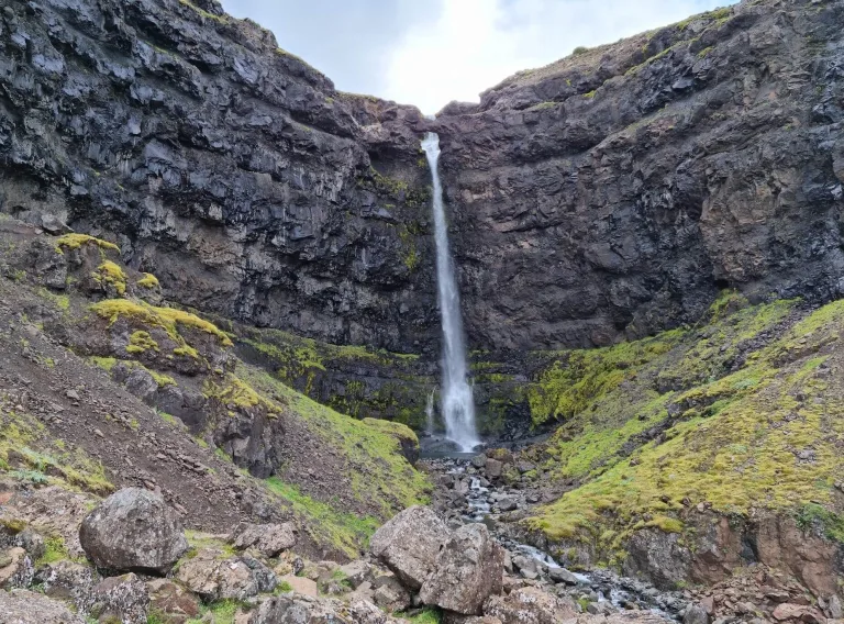 Flögufoss waterfall Iceland