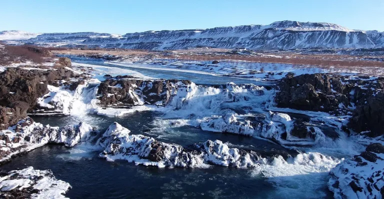 Glanni waterfall Iceland
