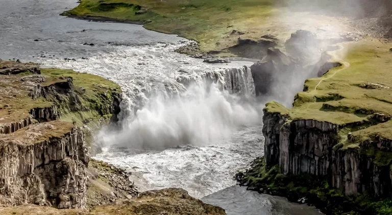 Hafragilsfoss waterfall Iceland