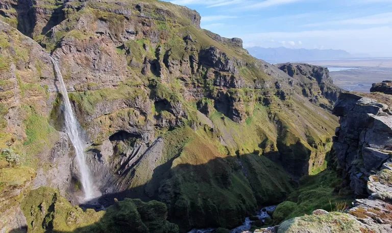 Hangandifoss waterfall Iceland