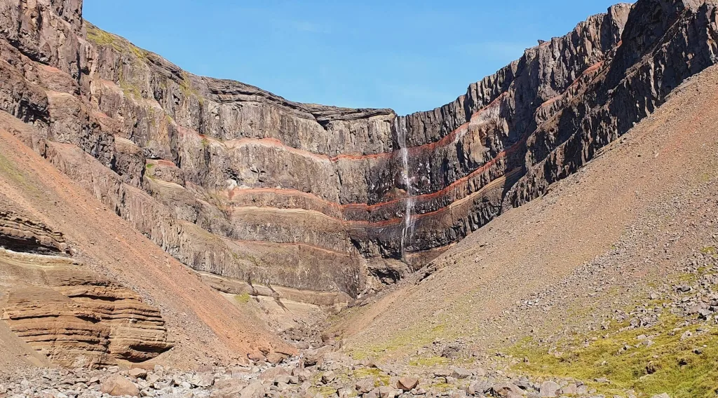 Hengifoss waterfall iceland