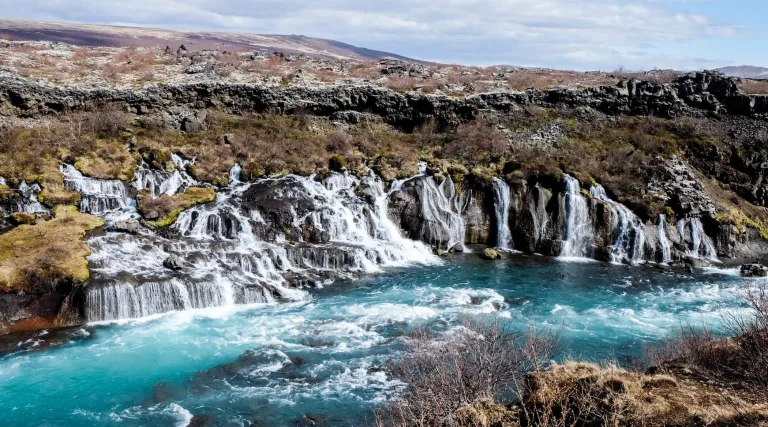 Hraunfossar waterfall Iceland
