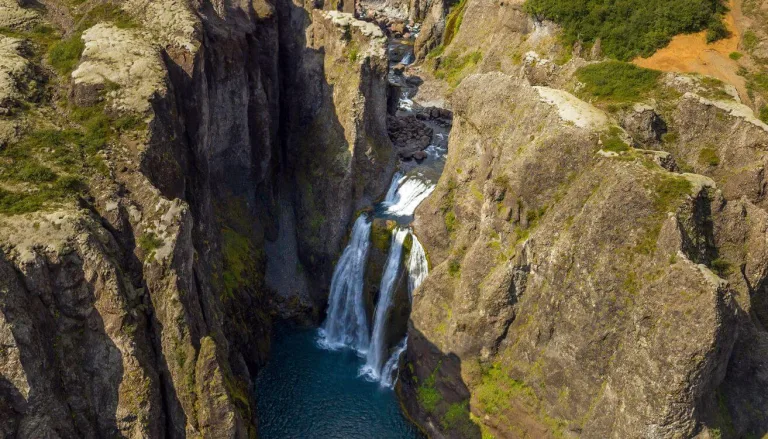 Hvitárfoss waterfall Iceland