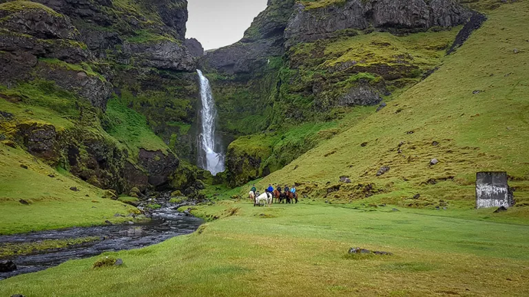 Írárfoss waterfall Iceland