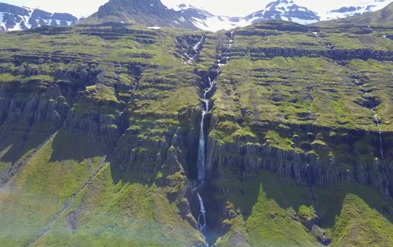prestagilsfoss waterfall iceland