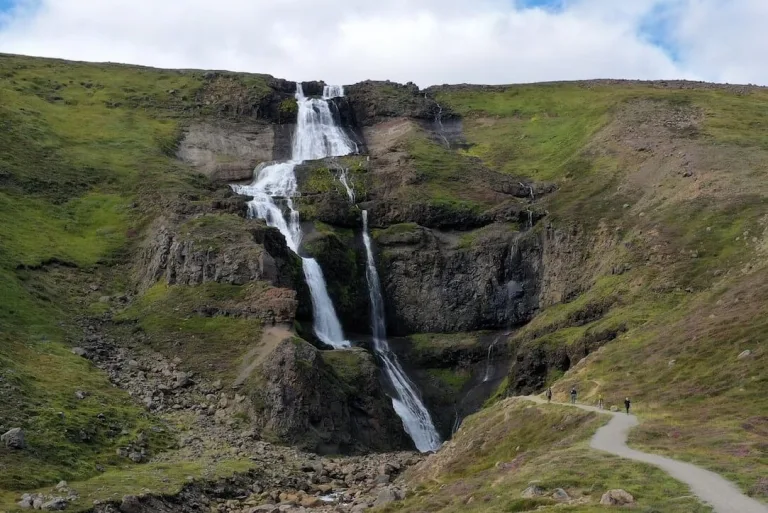 Rjúkandi waterfall Iceland