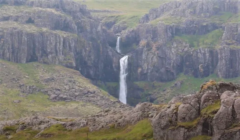 Snædalsfoss waterfall Iceland