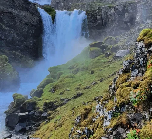 Strompgljúfrafoss waterfall Iceland