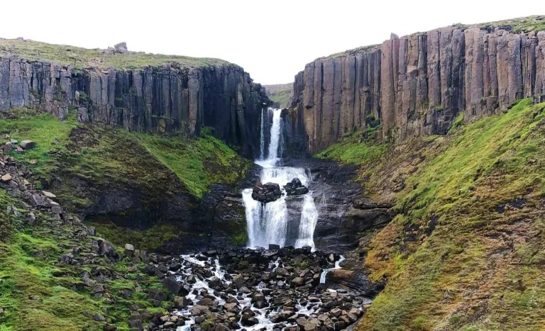 Stuðlafoss waterfall Iceland