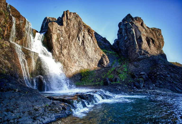 Tröllafoss waterfall Iceland