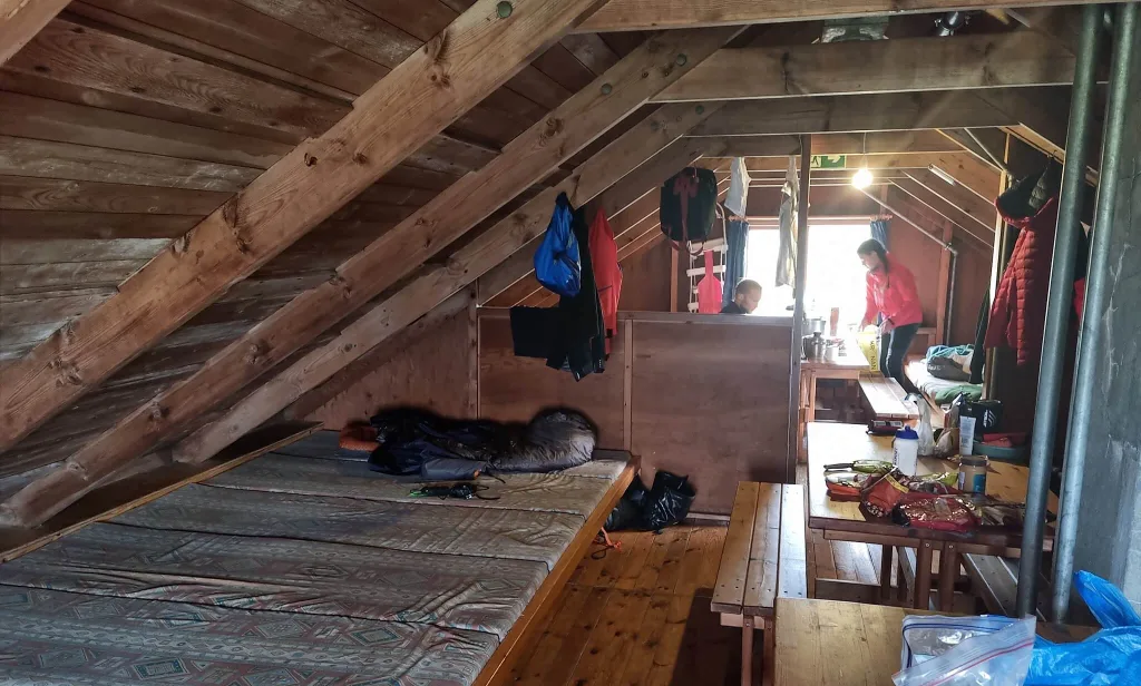 nyidalur mountain hut interior