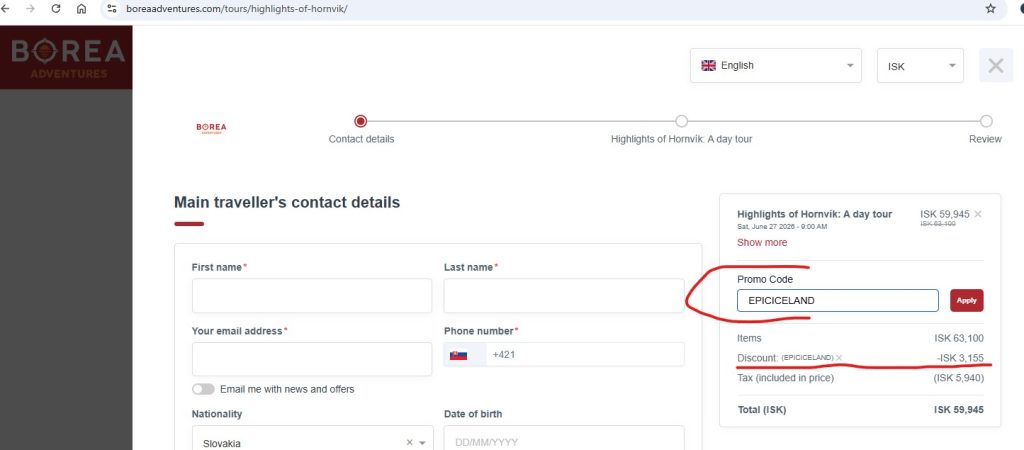 borea adventures iceland coupon code