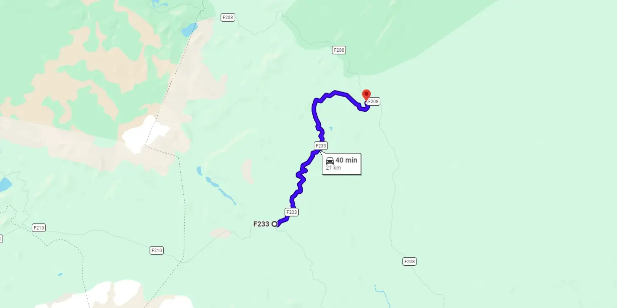 Map F233 Alftavatnskrokur Iceland