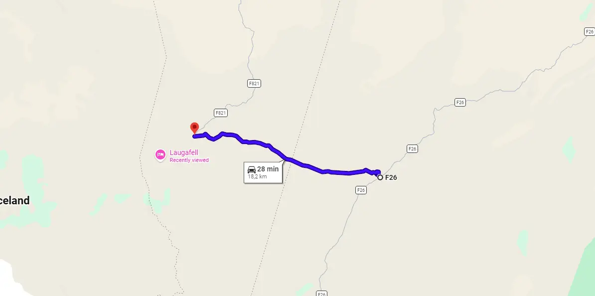 Map F881 Dragaleid Iceland