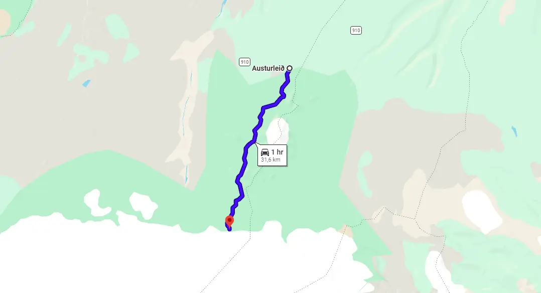 Map F909 Snaefellsleid Iceland