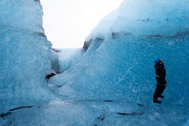 local guide short ice cave tour