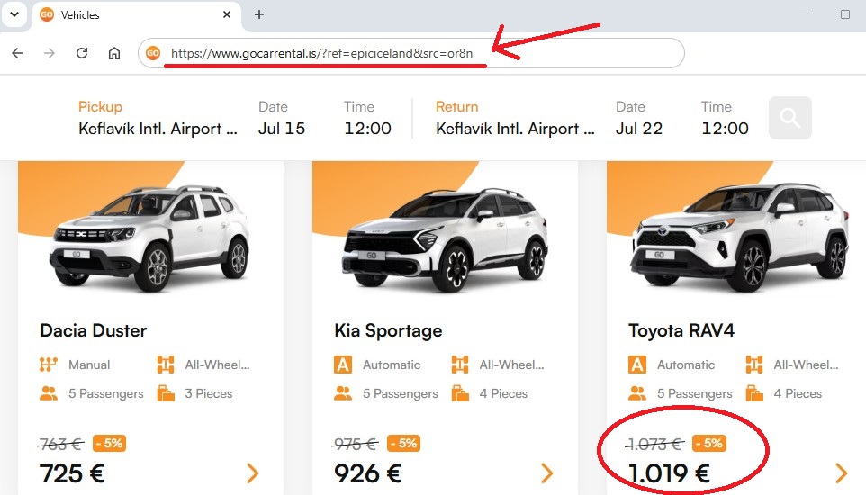 go car rental discount code link