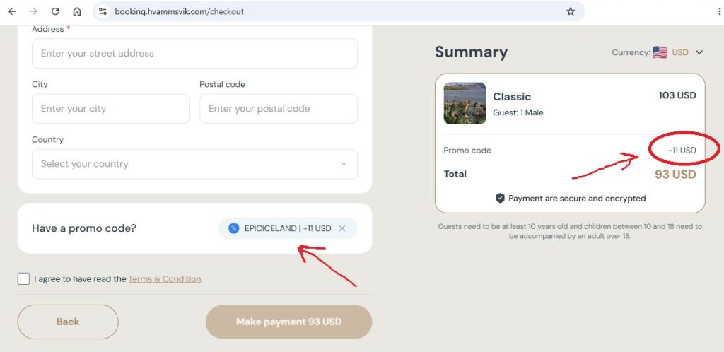hvammsvik iceland coupon code